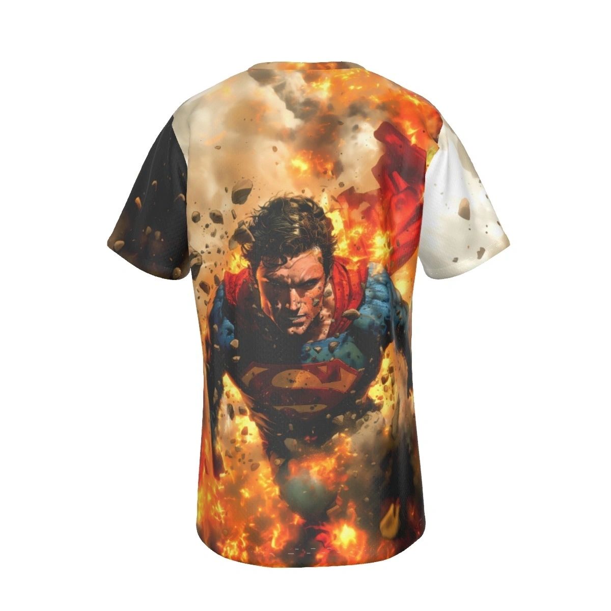 SUPERMAN IN EXPLOSION ALL OVER PRINT SHIRT AND TANK TOP
