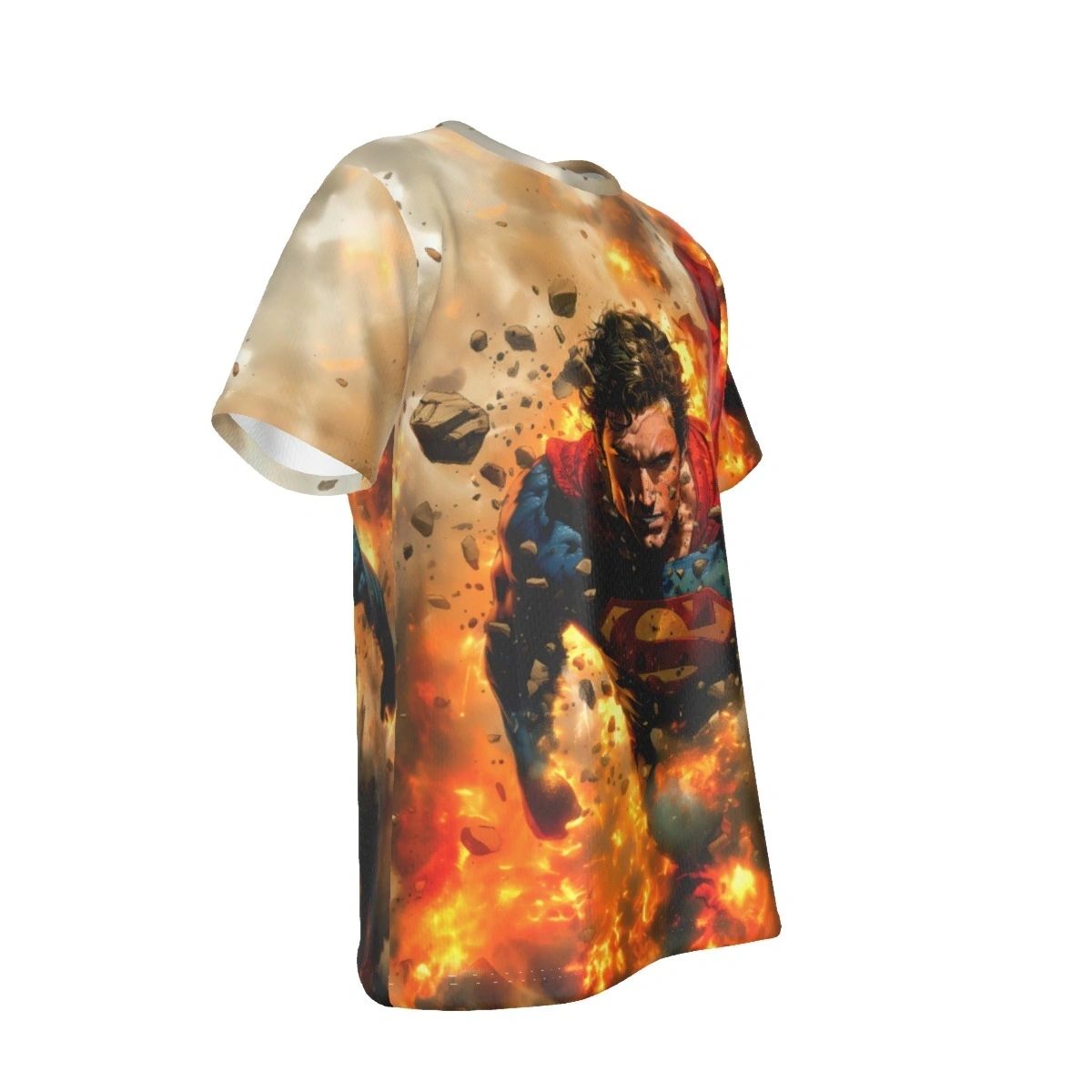 SUPERMAN IN EXPLOSION ALL OVER PRINT SHIRT AND TANK TOP