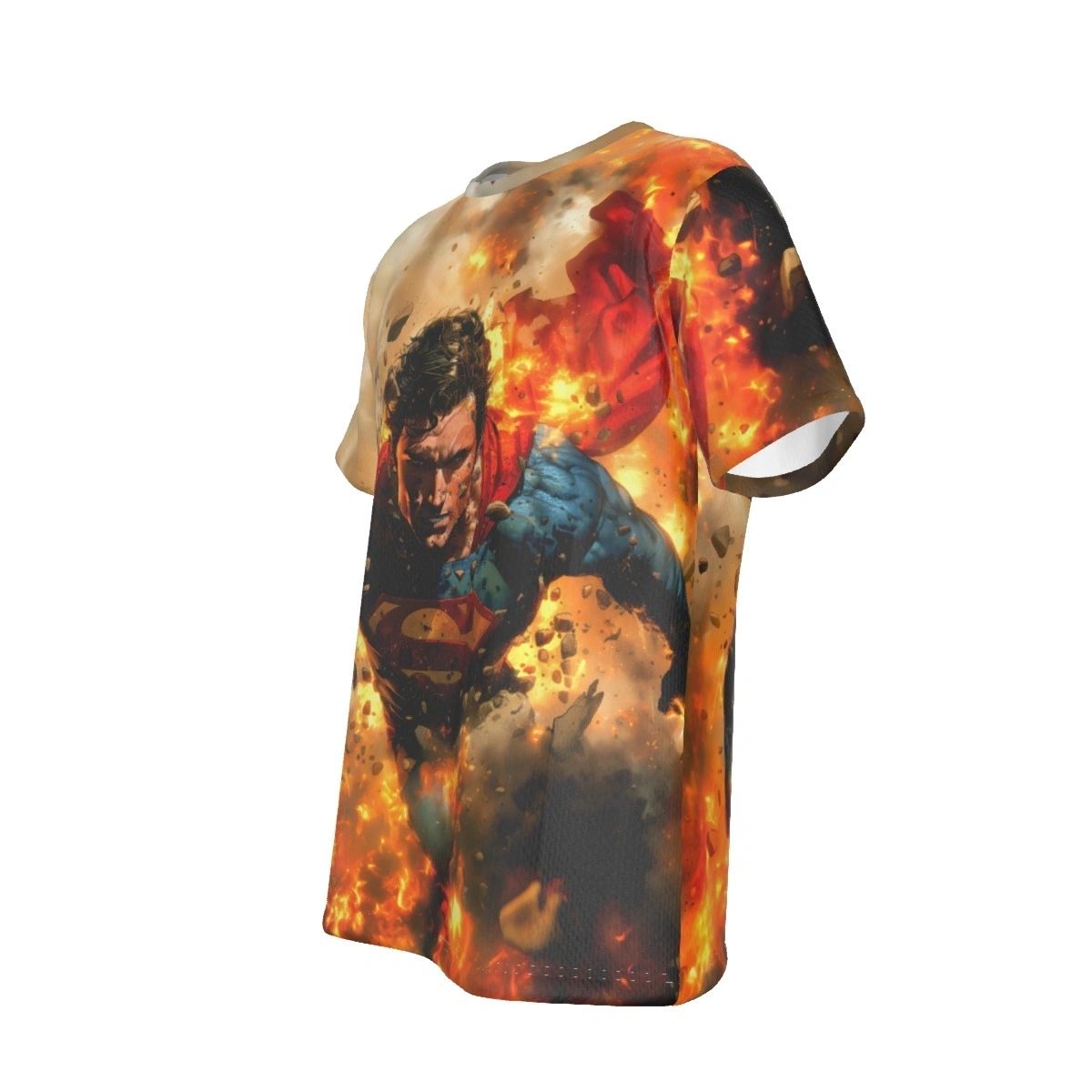 SUPERMAN IN EXPLOSION ALL OVER PRINT SHIRT AND TANK TOP