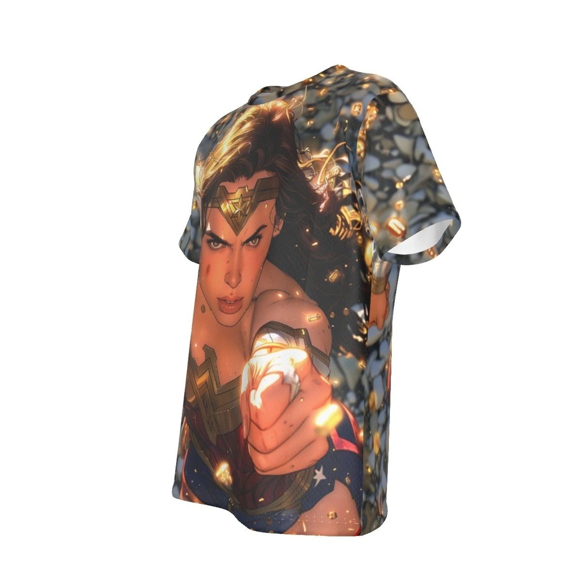 WONDER WOMAN DEFLECTION ALL OVER PRINT SHIRT AND TANK TOP