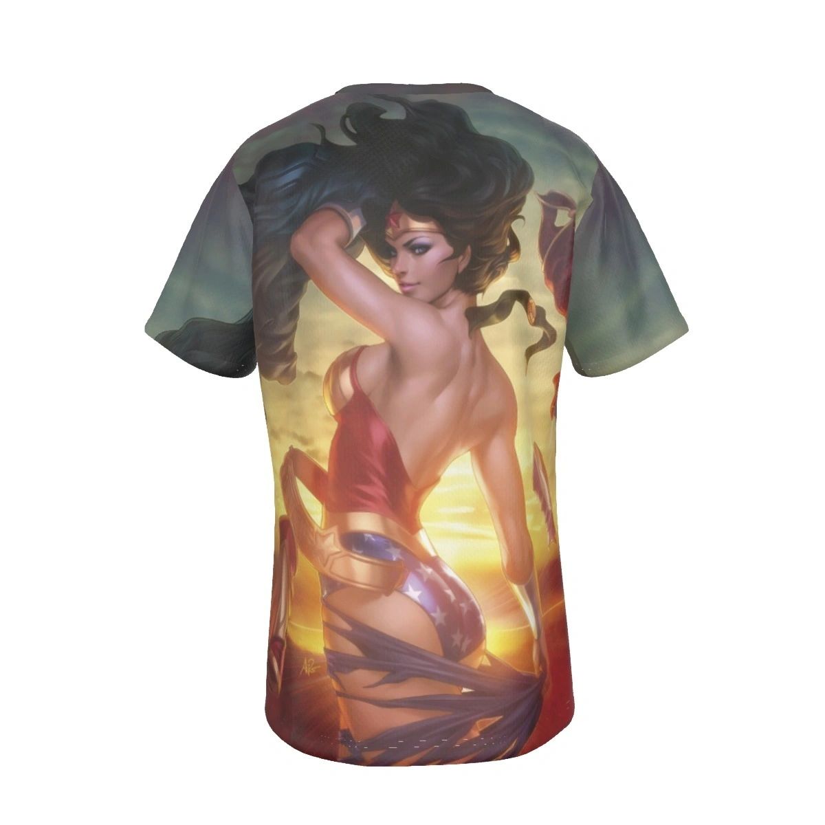 WONDER WOMAN ALL OVER PRINT SHIRT AND TANK TOP - STANLEY ARTGEM LAU ART