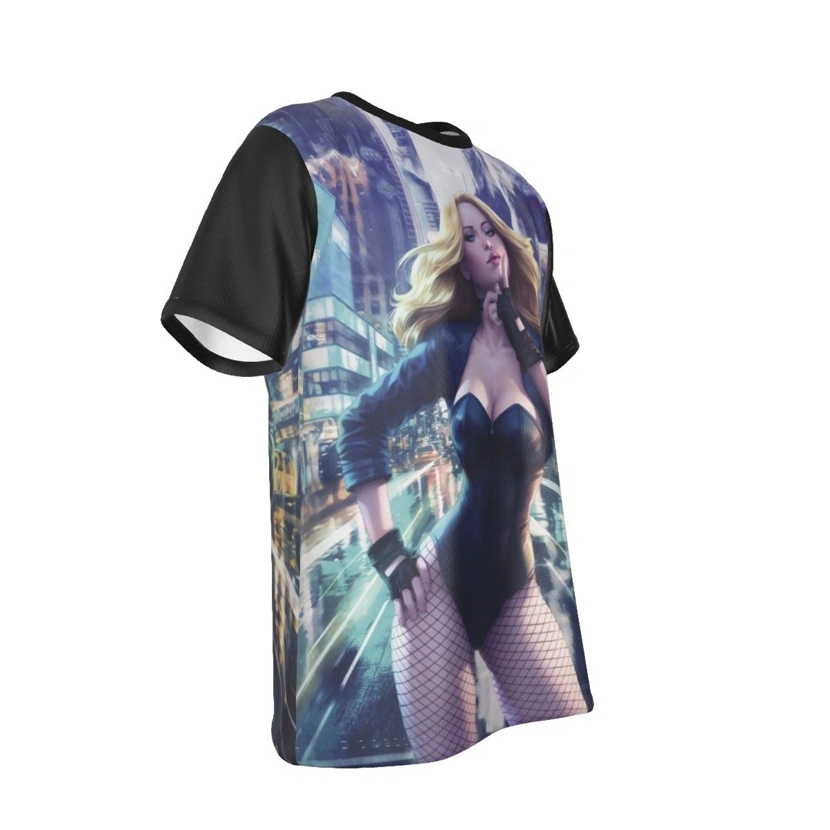BLACK CANARY ALL OVER PRINT SHIRT AND TANK TOP - STANLEY ARTGEM LAU ART