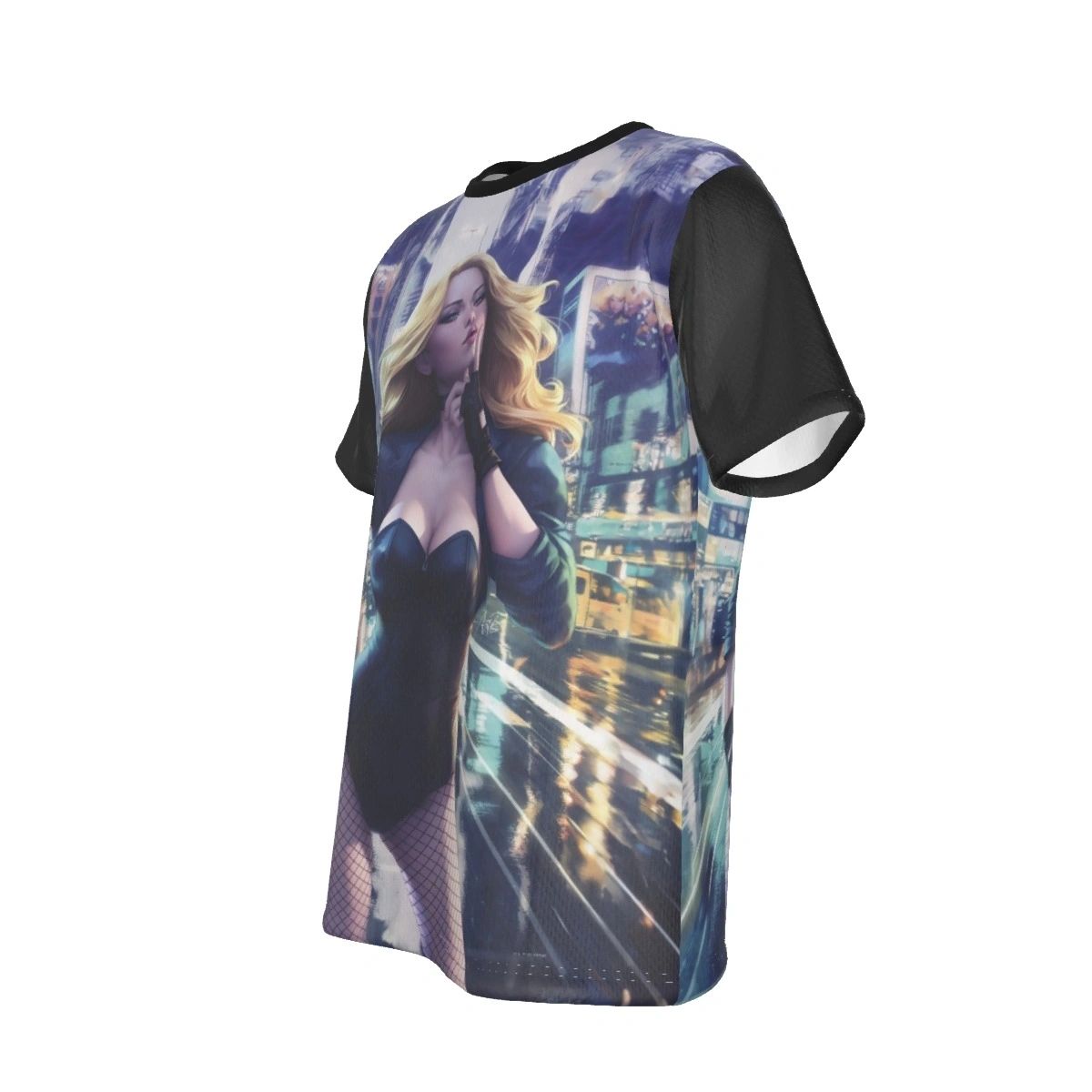 BLACK CANARY ALL OVER PRINT SHIRT AND TANK TOP - STANLEY ARTGEM LAU ART