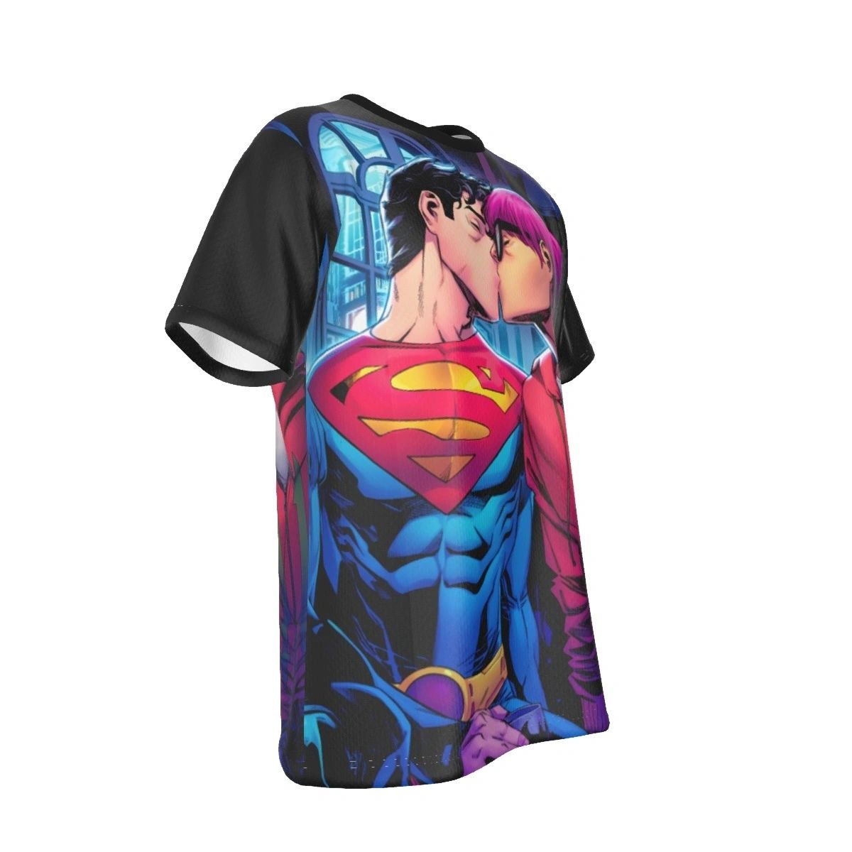 PRIDE: SUPERMAN GAY KISS ALL OVER PRINT SHIRT AND TANK TOP