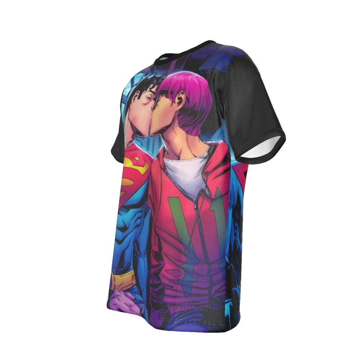 PRIDE: SUPERMAN GAY KISS ALL OVER PRINT SHIRT AND TANK TOP