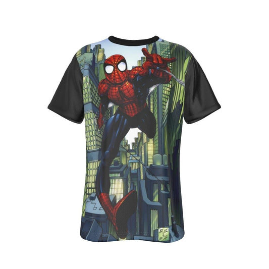 SPIDERMAN POSTER 2 ALL OVER PRINT SHIRT AND TANK -JOHN ROMITA JR ART