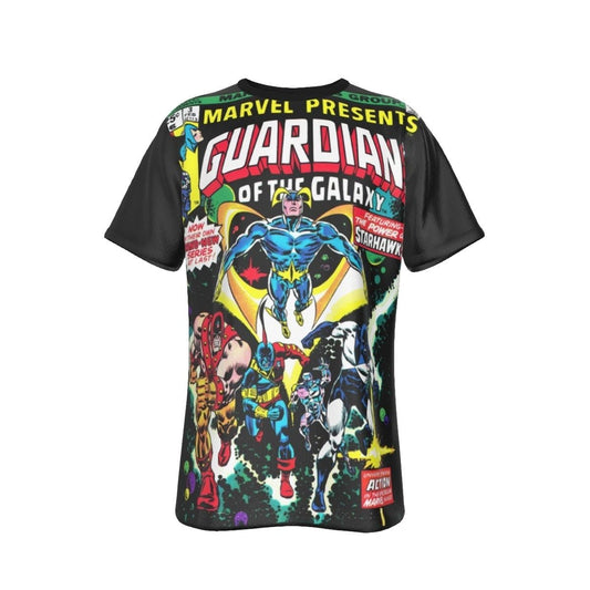 MARVEL PRESENTS 3 GUARDIANS OF THE GALAXY ALL OVER PRINT SHIRT