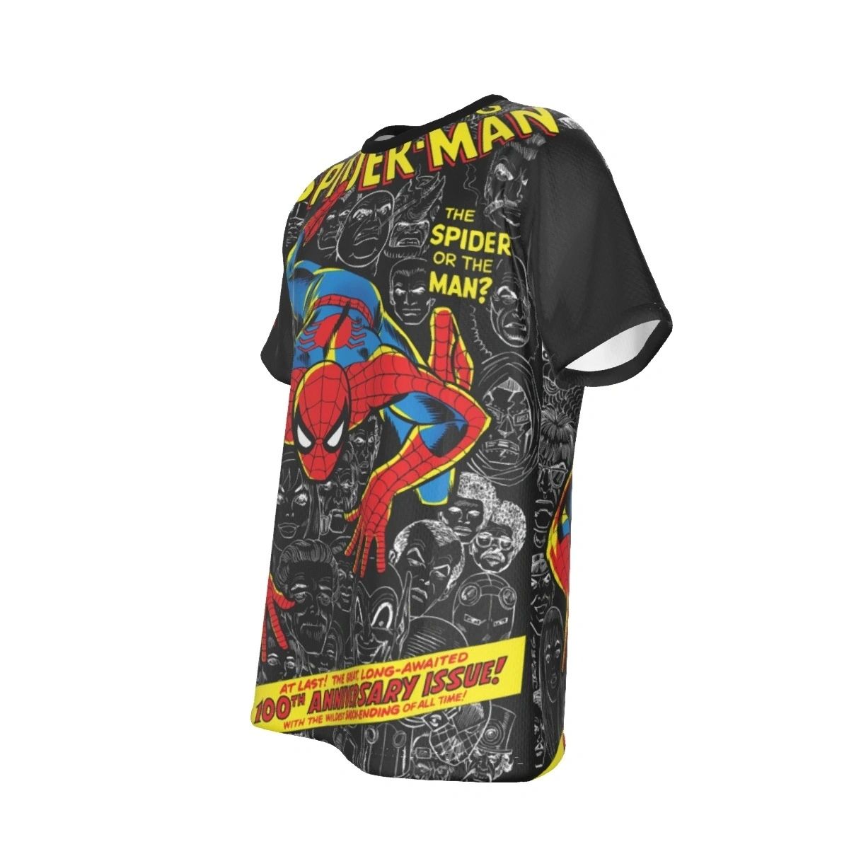 SPIDERMAN 100 ALL OVER PRINT SHIRT OR TANK