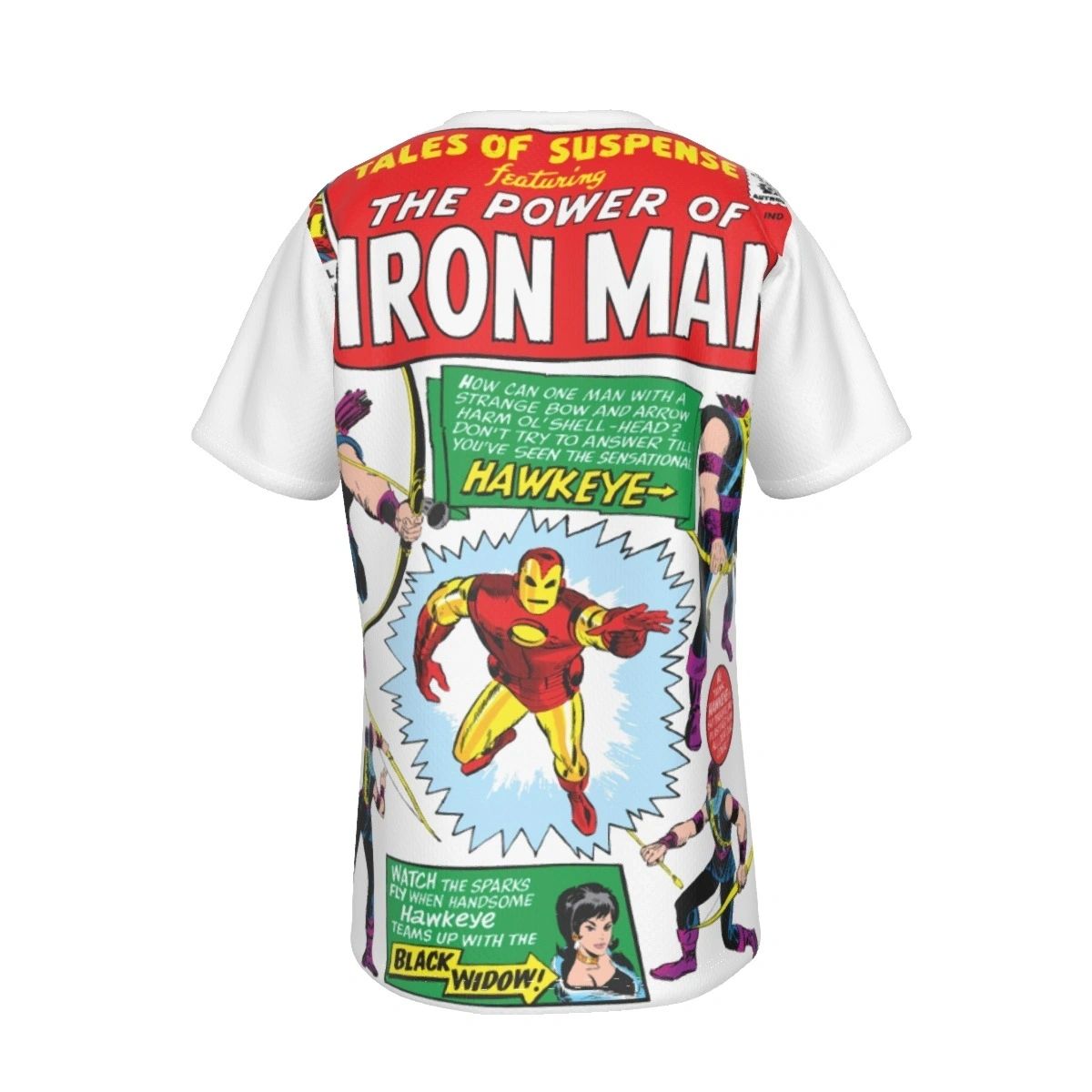 TALES OF SUSPENSE 57 ALL OVER PRINT SHIRT OR TANK - 1ST HAWKEYE - SECRET SALE