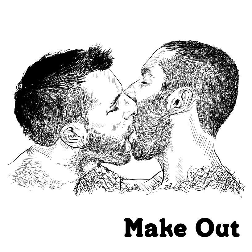 Make Out Kissing Beards