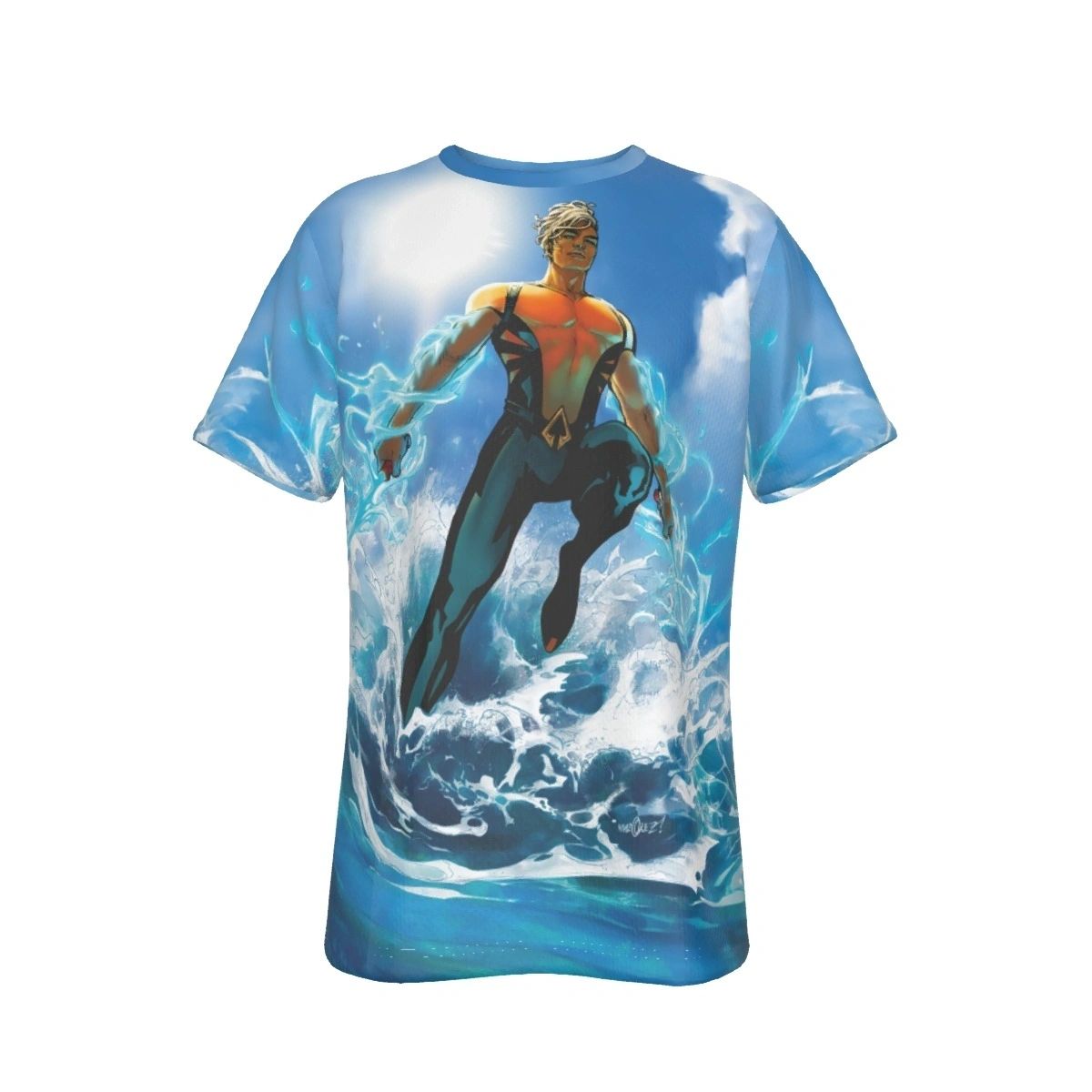 AQUALAD (JACKSON HYDE) ALL-OVER PRINT SHIRT FROM AQUAMAN 1 VAR