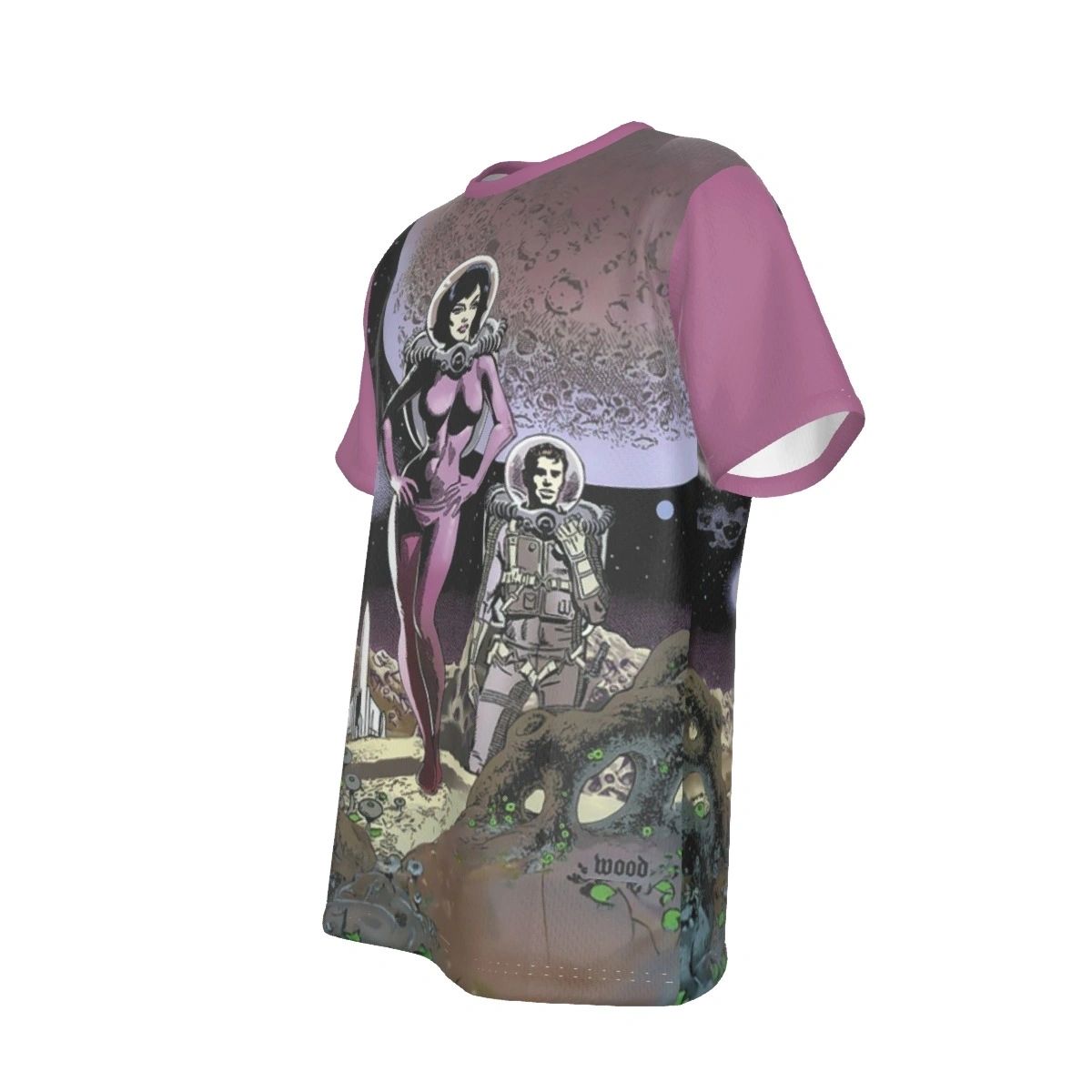 STRANGE WORLDS OF SCI FI ALL OVER PRINT SHIRT - WALLY WOOD ART