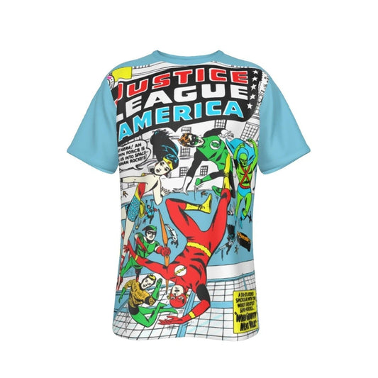 JLA 5 COVER ALL OVER PRINT SHIRT AND TANK-JLA FROM THE BEGINNING 8