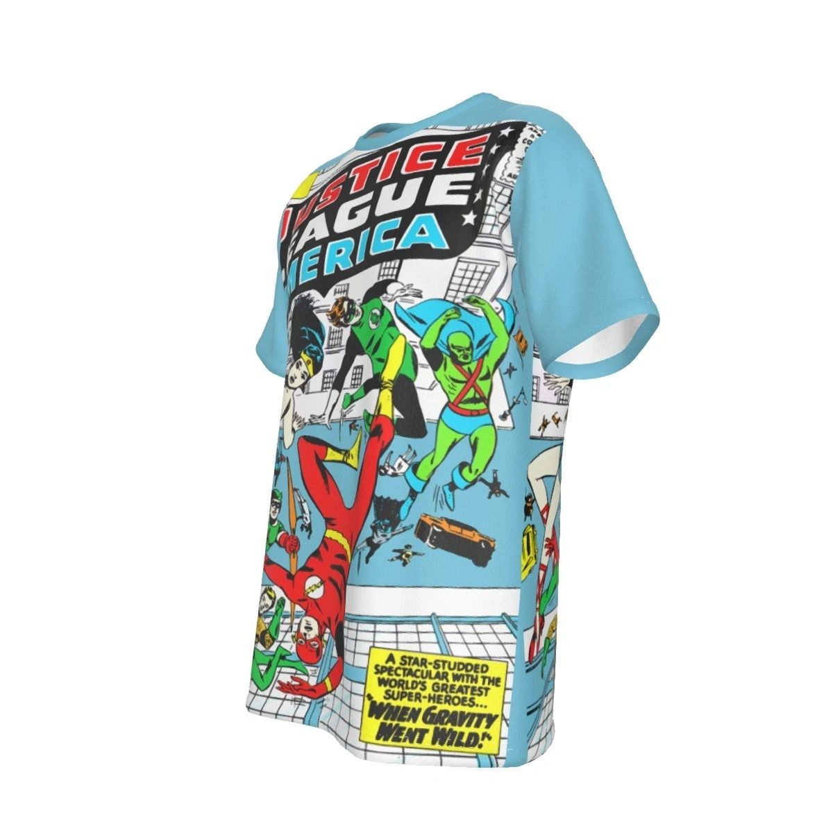 JLA 5 COVER ALL OVER PRINT SHIRT AND TANK-JLA FROM THE BEGINNING 8
