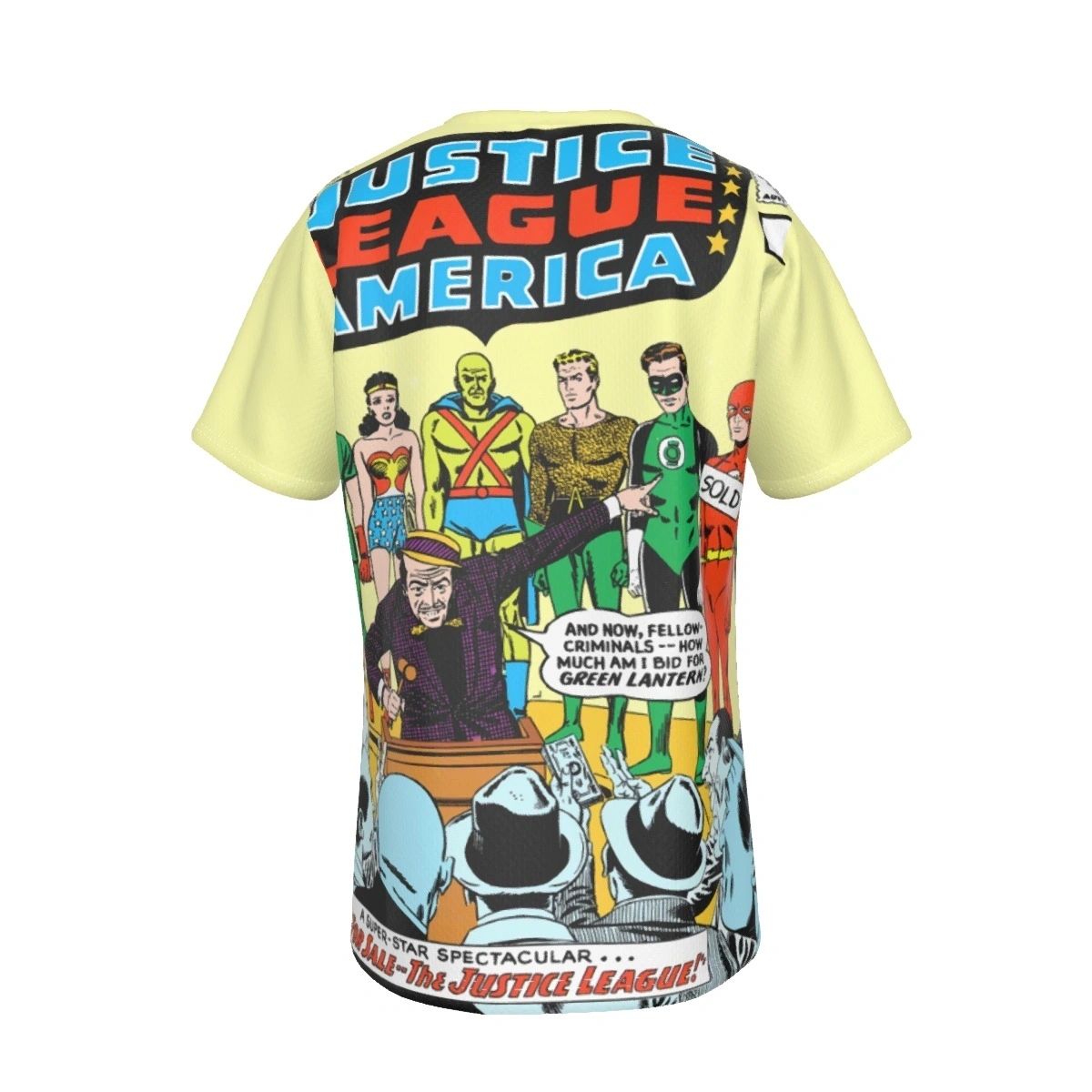 JLA 8 COVER ALL OVER PRINT SHIRT AND TANK-JLA FROM THE BEGINNING 11th Appearance