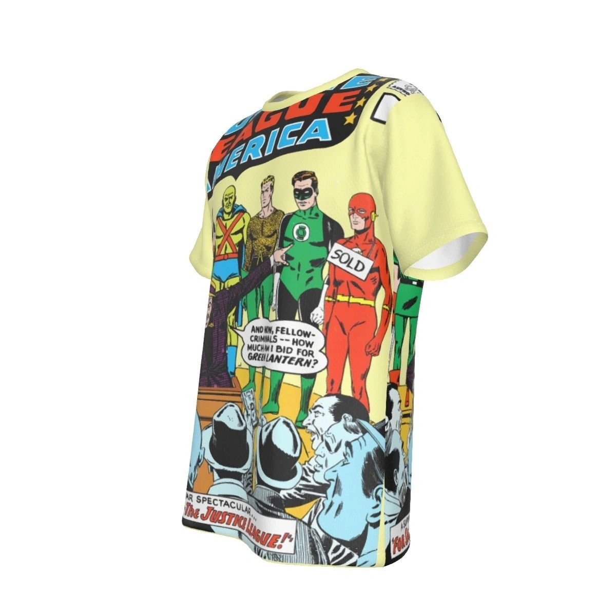 JLA 8 COVER ALL OVER PRINT SHIRT AND TANK-JLA FROM THE BEGINNING 11th Appearance