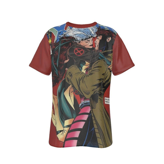 XMEN 24 ALL OVER PRINT SHIRT AND TANK - GAMBIT AND ROGUE KISS