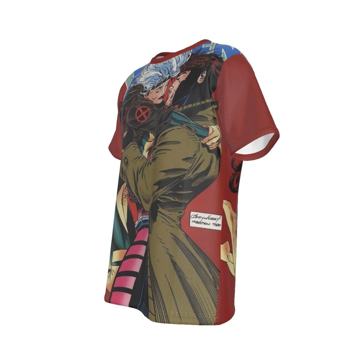 XMEN 24 ALL OVER PRINT SHIRT AND TANK - GAMBIT AND ROGUE KISS