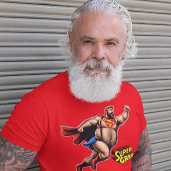 SUPER-GRRR OF THE SUPERGRRRS SERIES ON COTTON