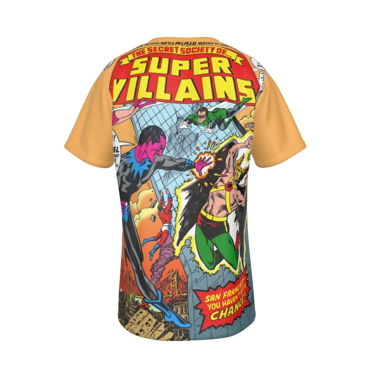 SECRET SOCIETY OF SUPER VILLAINS 5 ALL OVER PRINT SHIRT AND TANK
