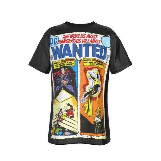 WANTED DC VILLAINS 7 ALL OVER PRINT SHIRT AND TANK