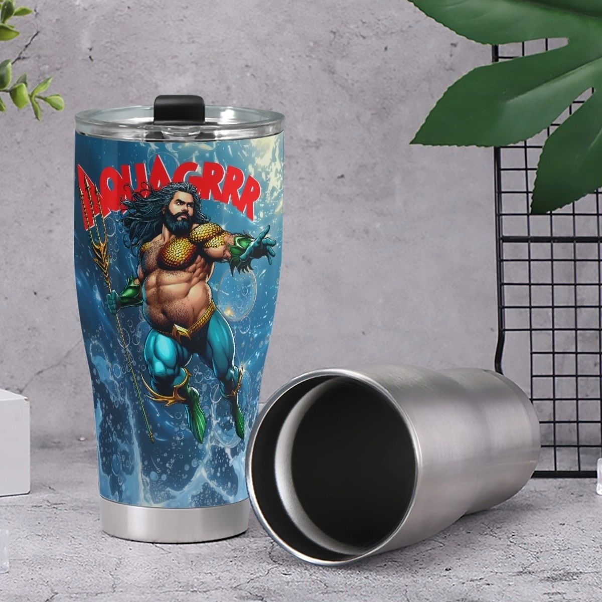 AQUA-GRRR STAINLESS STEEL TUMBLER