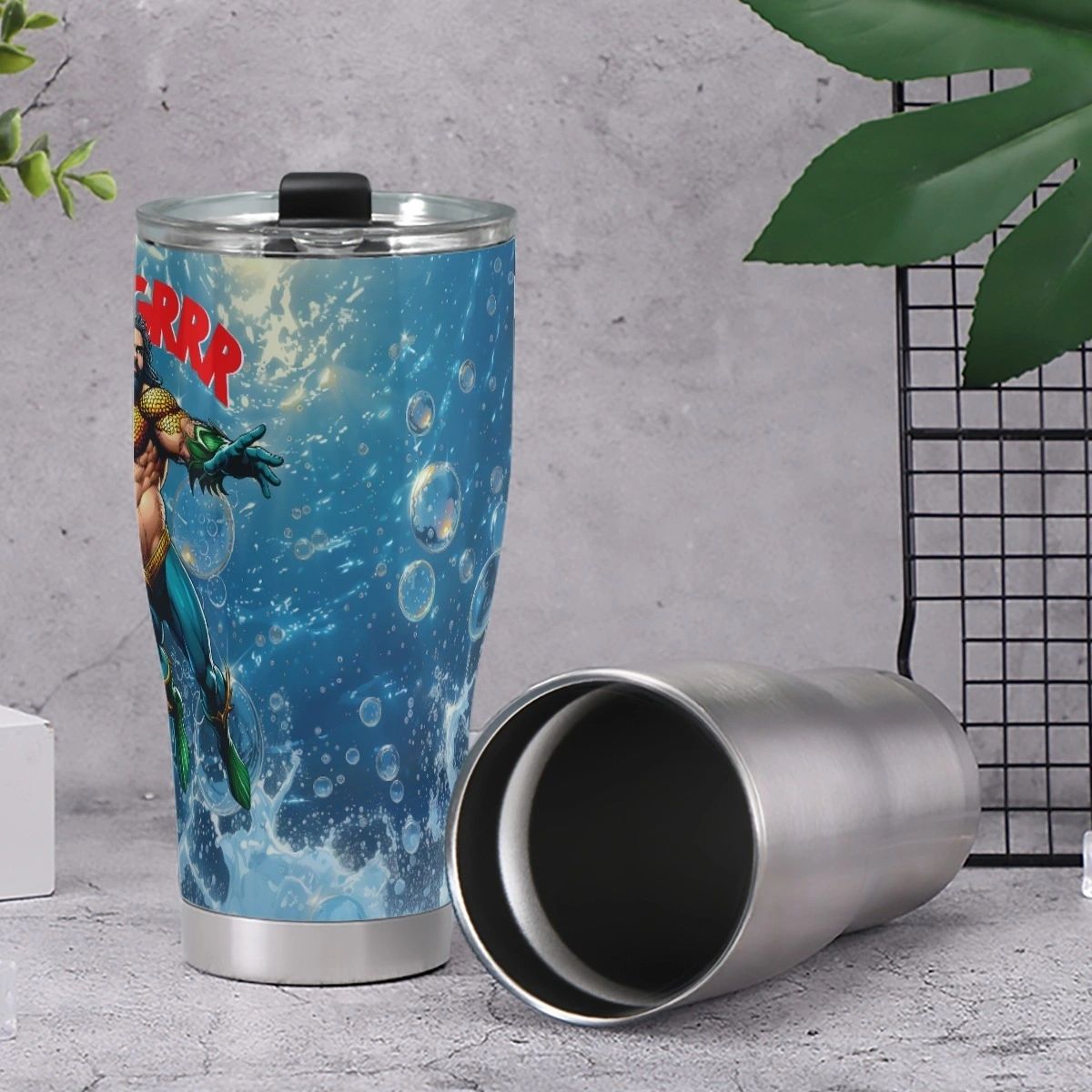 AQUA-GRRR STAINLESS STEEL TUMBLER