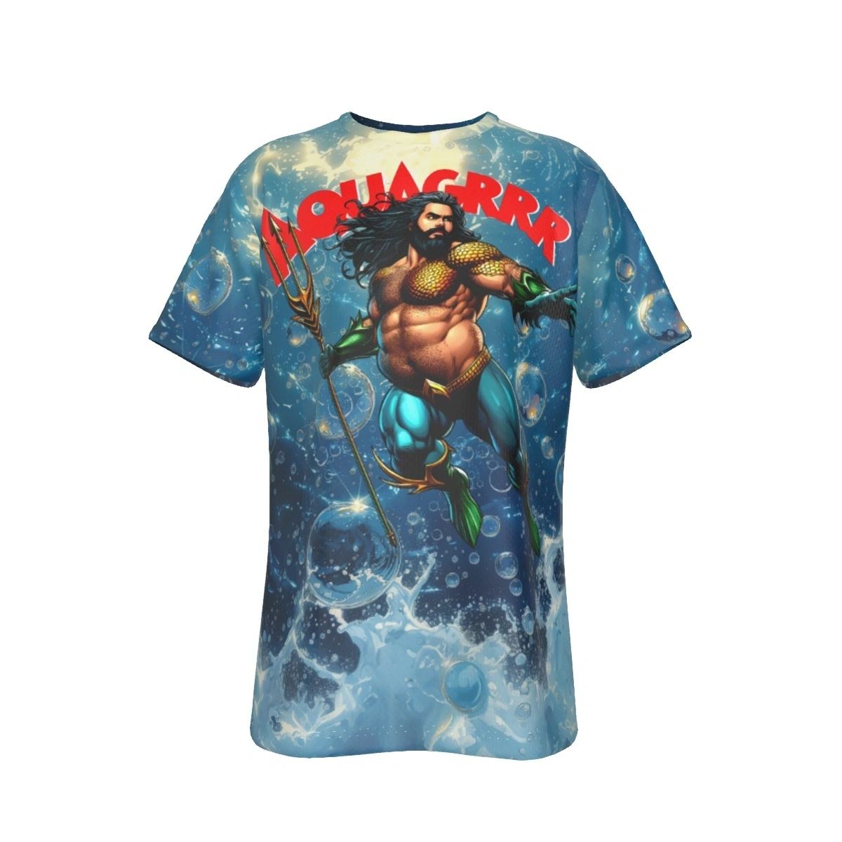AQUA-GRRR ALL OVER PRINT SHIRT AND TANK -OF THE SUPERGRRRS SERIES