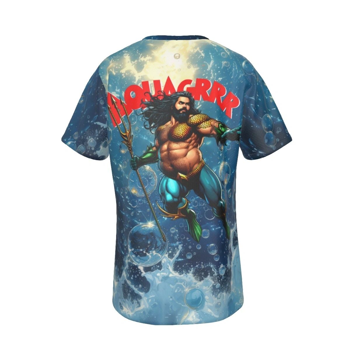 AQUA-GRRR ALL OVER PRINT SHIRT AND TANK -OF THE SUPERGRRRS SERIES