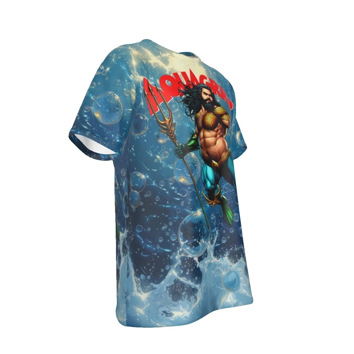 AQUA-GRRR ALL OVER PRINT SHIRT AND TANK -OF THE SUPERGRRRS SERIES