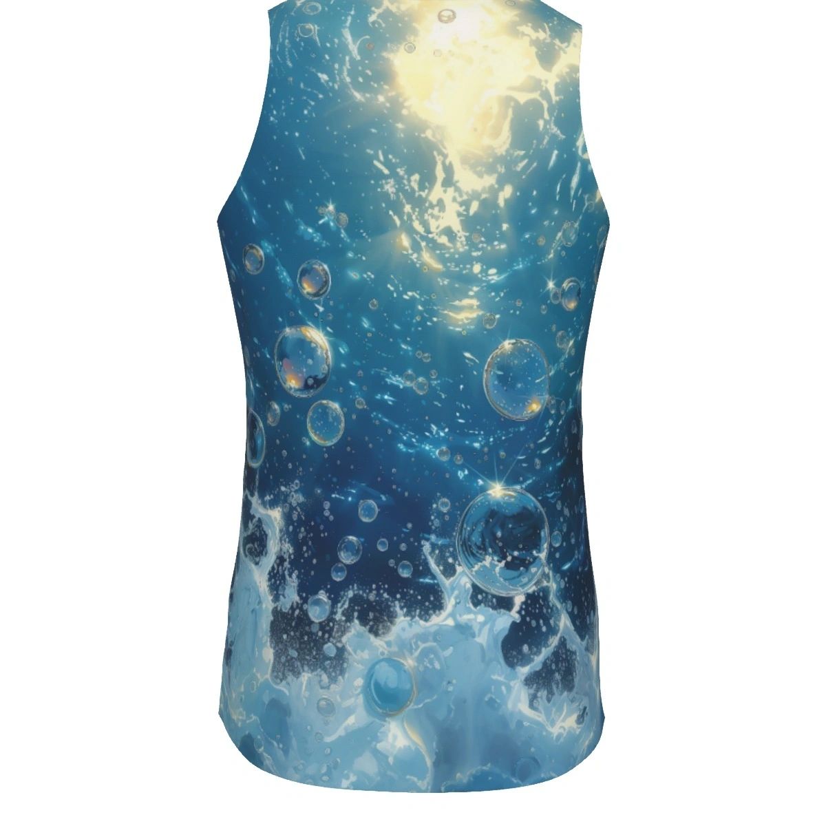 AQUA-GRRR ALL OVER PRINT SHIRT AND TANK -OF THE SUPERGRRRS SERIES