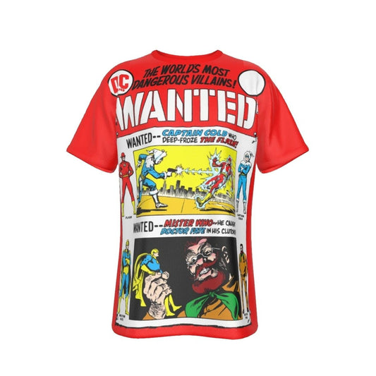 WANTED DC VILLAINS 8 ALL OVER PRINT SHIRT AND TANK