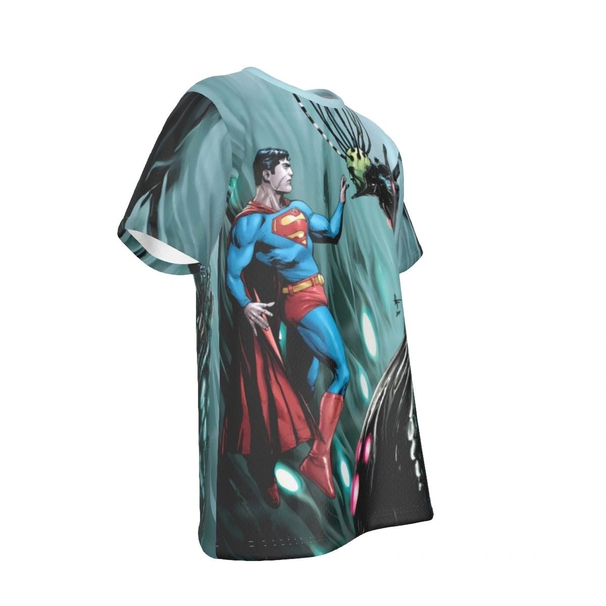 SUPERMAN-BRAINIAC ALL OVER PRINT SHIRT AND TANK - GARY FRANK ART