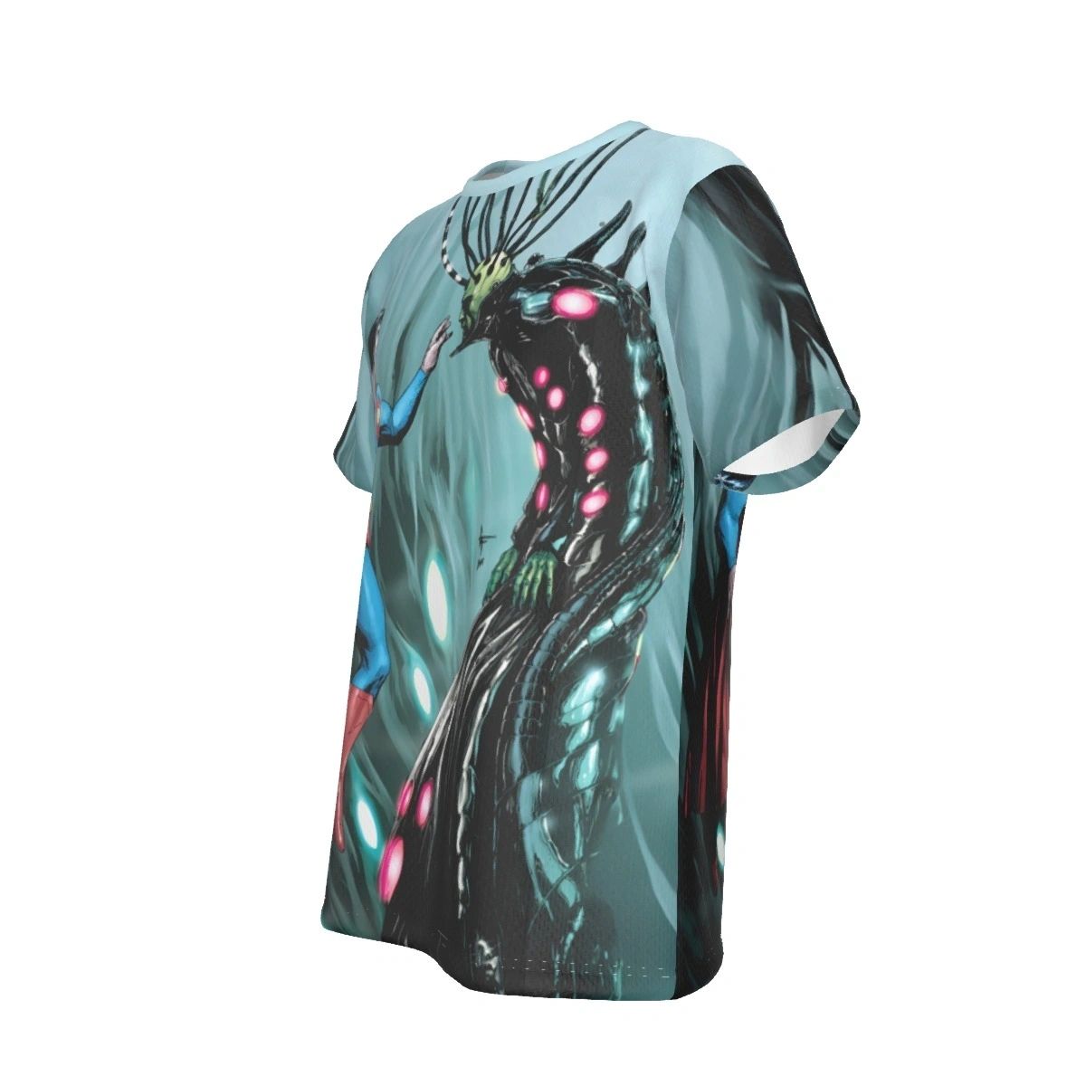 SUPERMAN-BRAINIAC ALL OVER PRINT SHIRT AND TANK - GARY FRANK ART