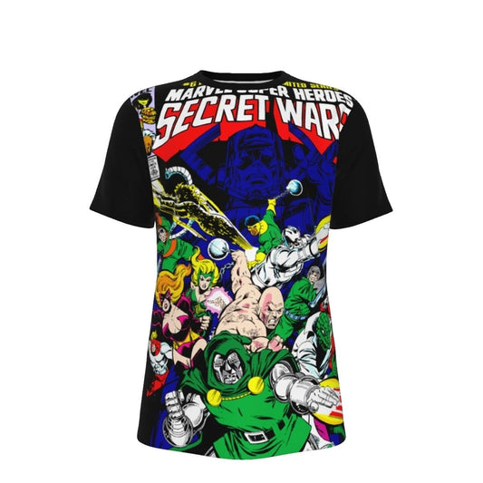 SECRET WARS 6 ALL OVER PRINT SHIRT AND TANK