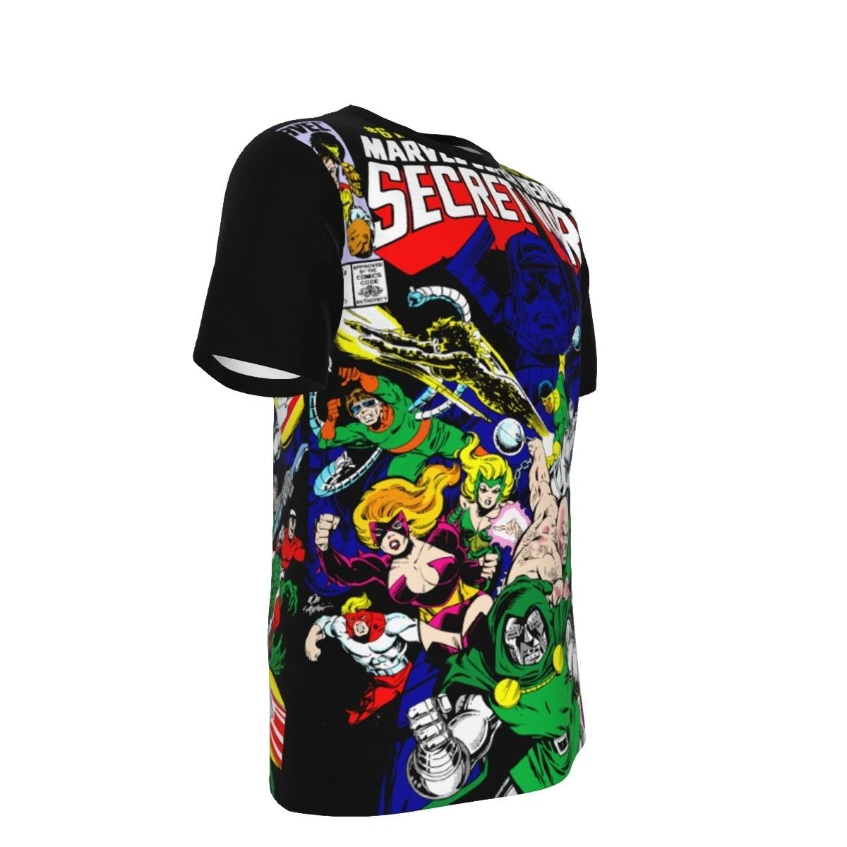 SECRET WARS 6 ALL OVER PRINT SHIRT AND TANK