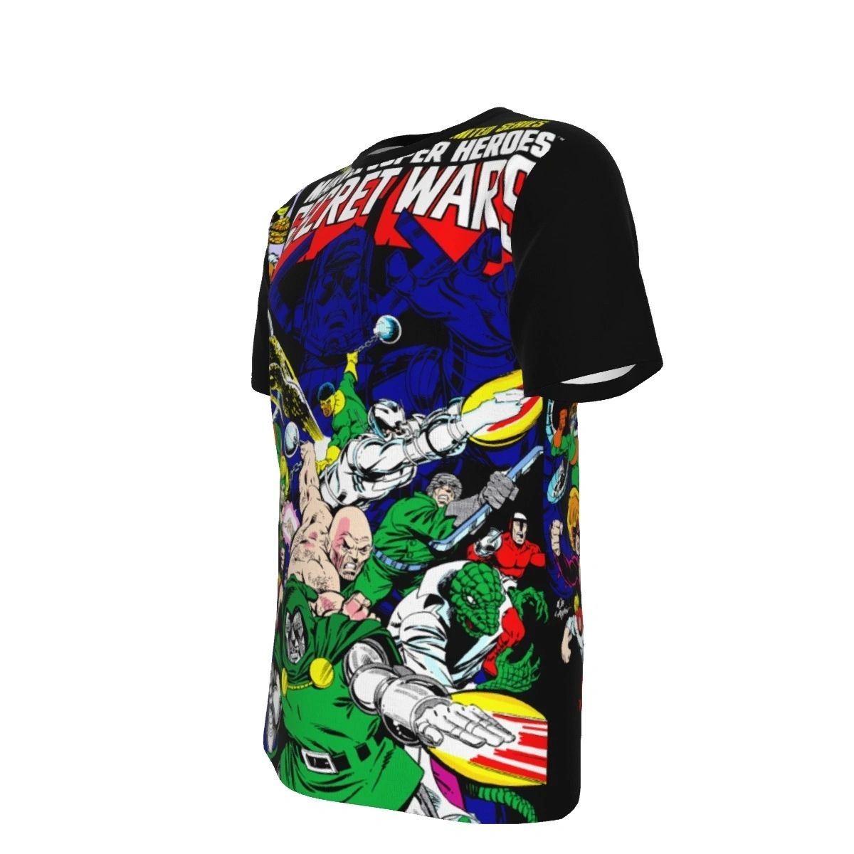 SECRET WARS 6 ALL OVER PRINT SHIRT AND TANK