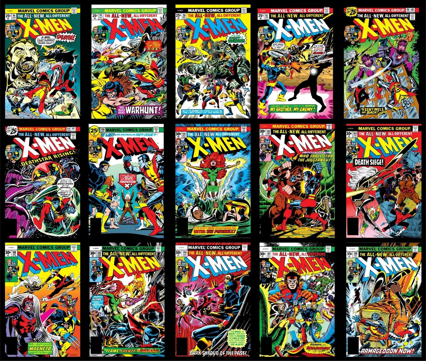 XMEN VOLUME 1 COVERS (YOUR CHOICE)