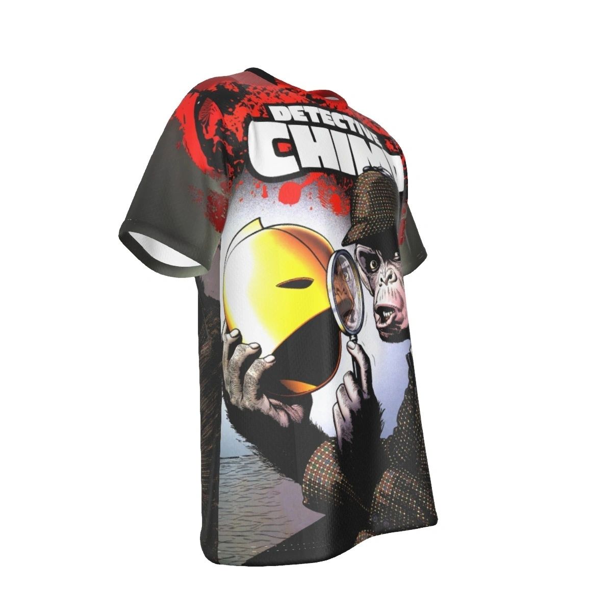 DETECTIVE CHIMP ALL OVER PRINT SHIRT AND TANK
