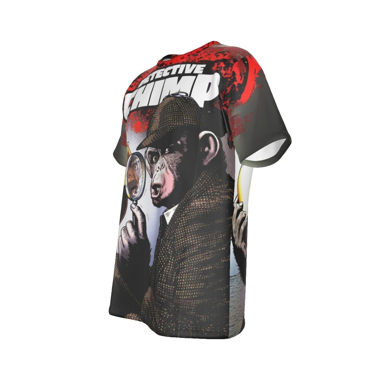 DETECTIVE CHIMP ALL OVER PRINT SHIRT AND TANK