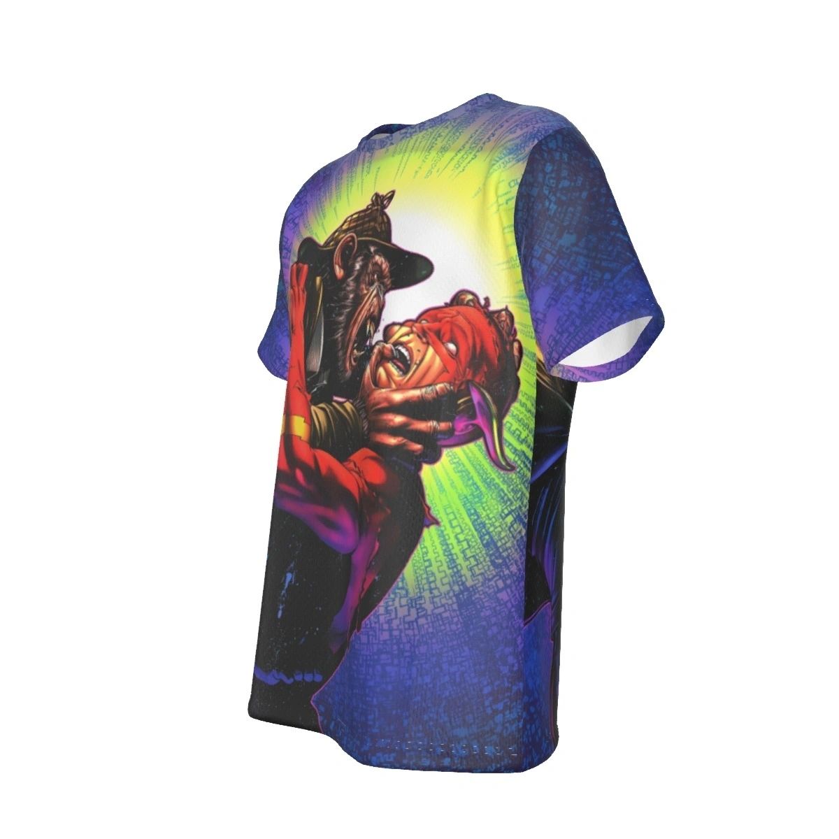 FLASH WITH DETECTIVE CHIMP ALL OVER PRINT SHIRT AND TANK
