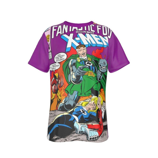 FANTASTIC FOUR VS XMEN 1 ALL OVER PRINT SHIRT AND TANK - SECRET SALE