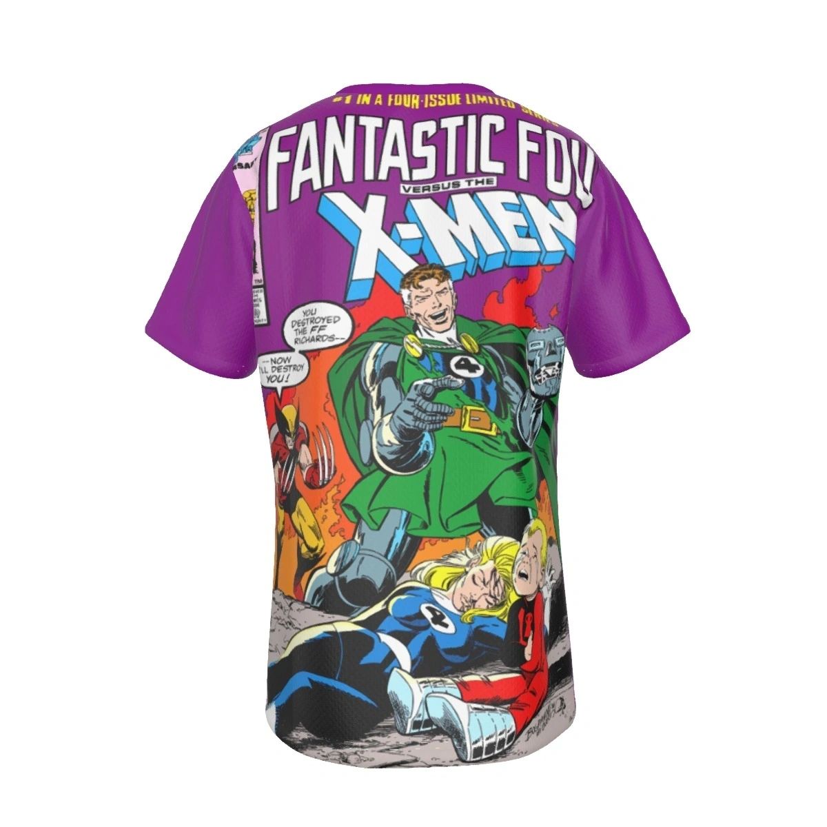 FANTASTIC FOUR VS XMEN 1 ALL OVER PRINT SHIRT AND TANK - SECRET SALE
