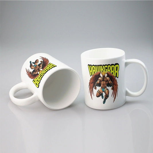 HAWK-GRRR COFFEE MUG -OF THE SUPERGRRRRs SERIES