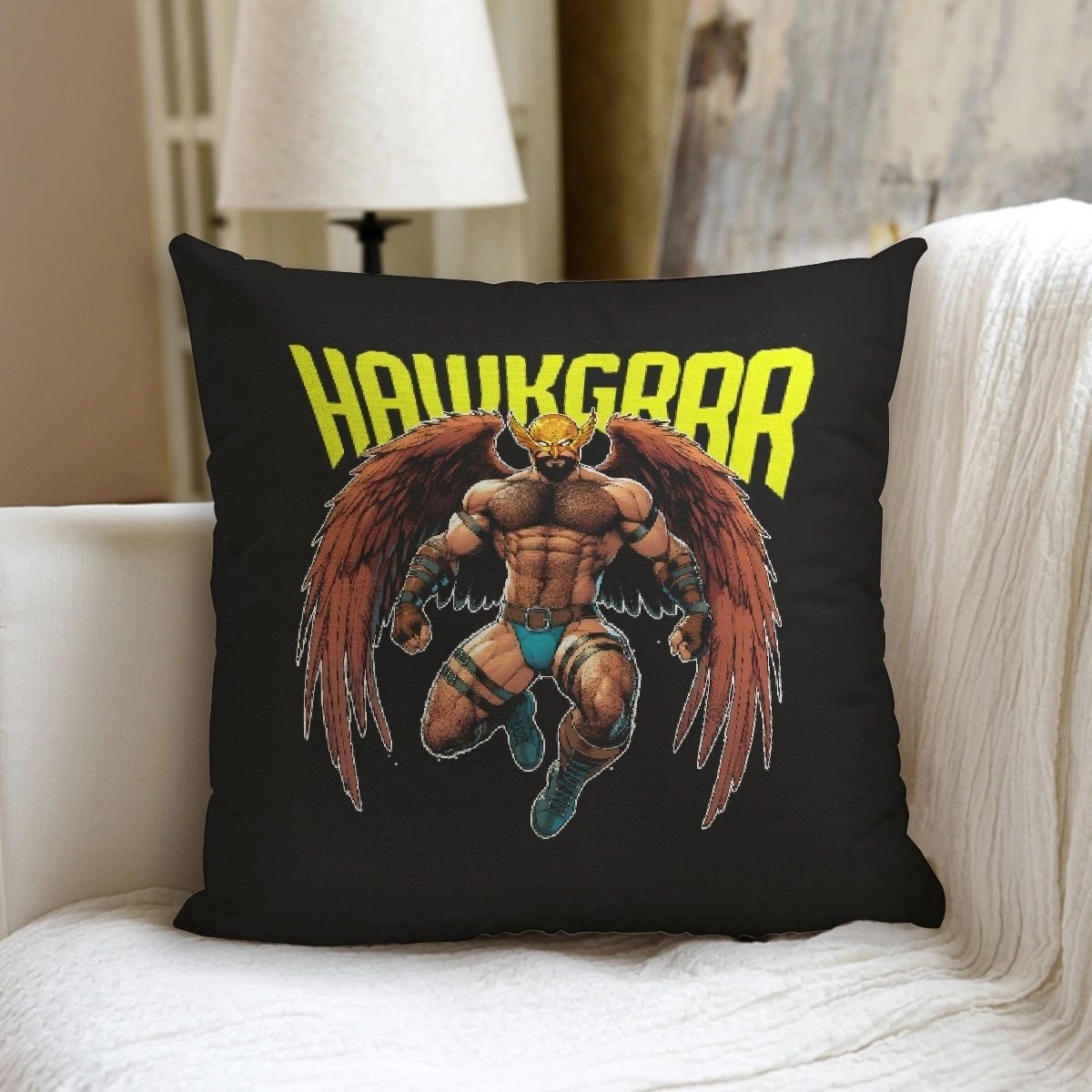 HAWK-GRRR Ready Pillow including pillow inserts (STUFFED)