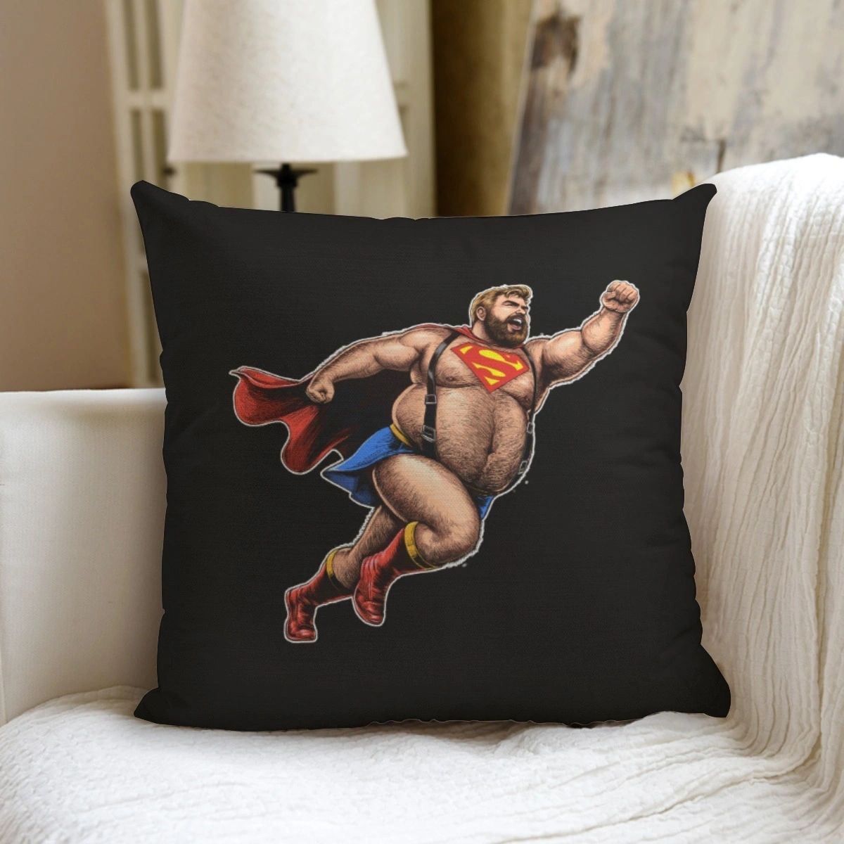 SUPER-GRRR Ready Pillow including pillow inserts (STUFFED)