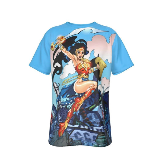 WONDER WOMAN 35 ALL OVER PRINT SHIRT AND TANK - ADAM HUGHS