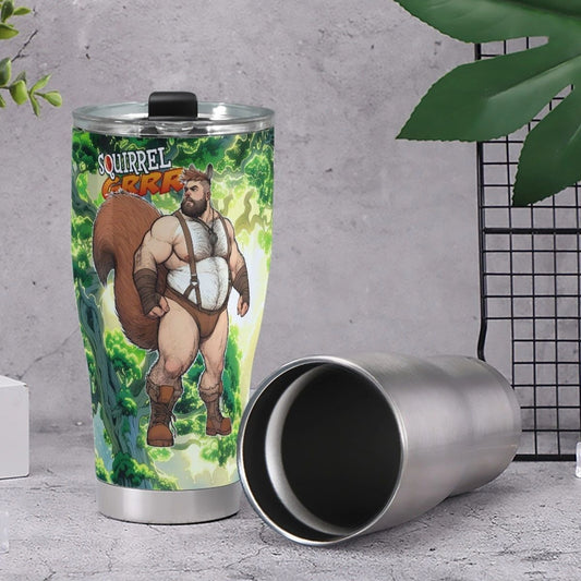 SQUIRREL-GRRR STAINLESS STEEL TUMBLER