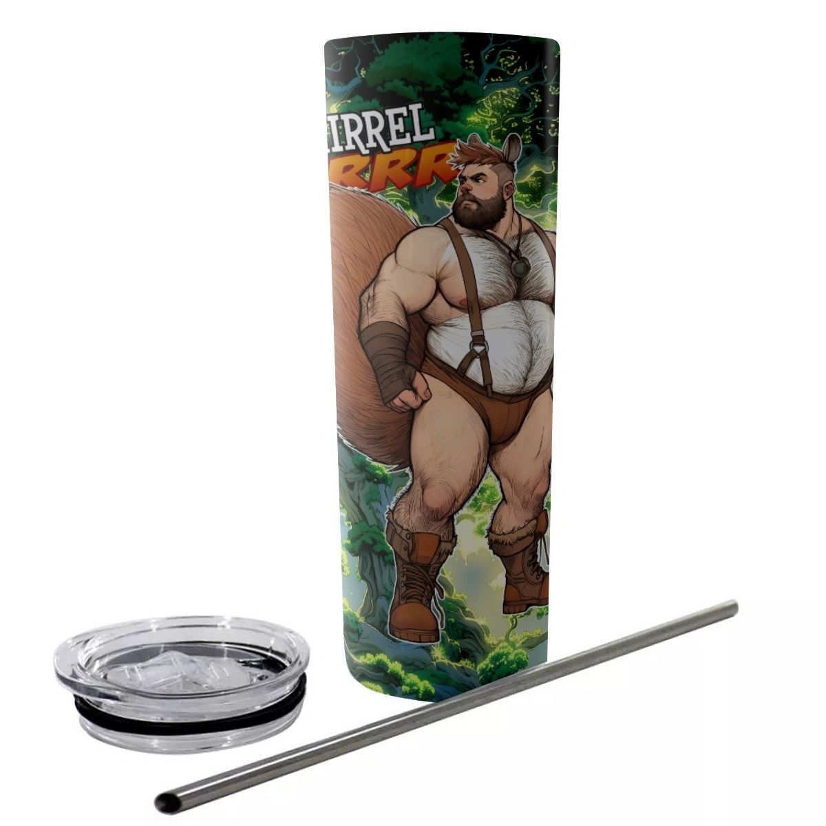 SQUIRREL-GRRR STAINLESS STEEL TUMBLER