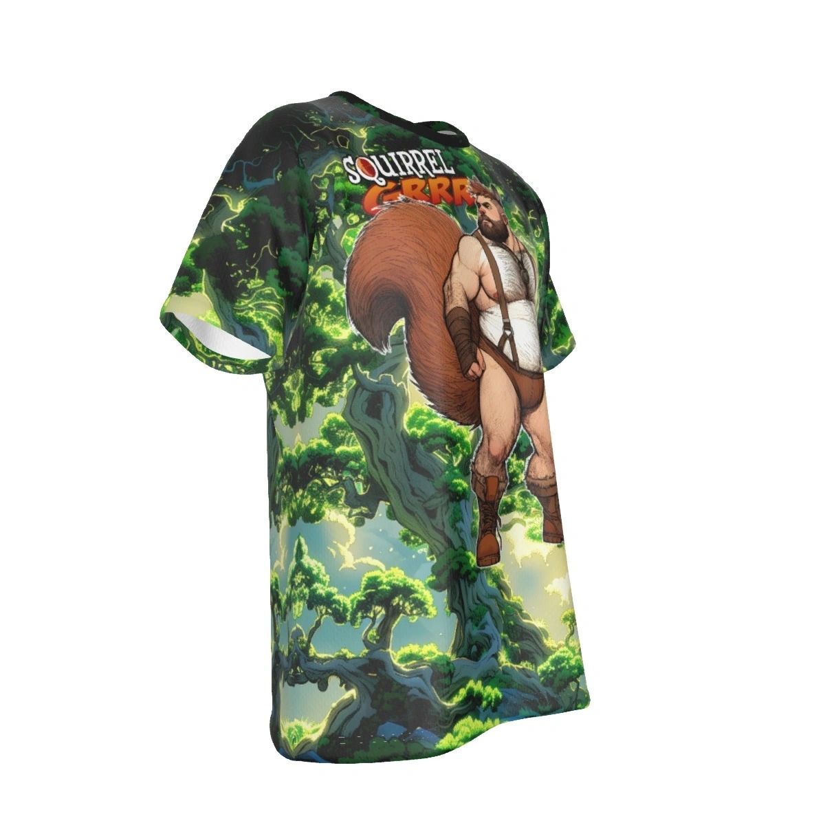 SQUIRREL-GRRR ALL OVER PRINT SHIRT AND TANK -OF THE SUPERGRRRS SERIES
